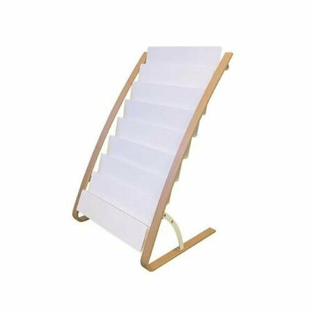 RLM DISTRIBUTION 8 x 2 Compartments A4 Wood Floor Display White HO2749044